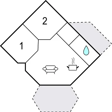 2 Bedroom Beautiful In グドイェム